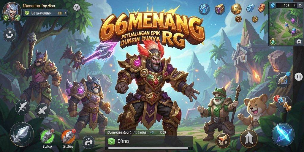 Tangkapan layar gameplay 66MENANG menampilkan aksi RPG yang mendebarkan.