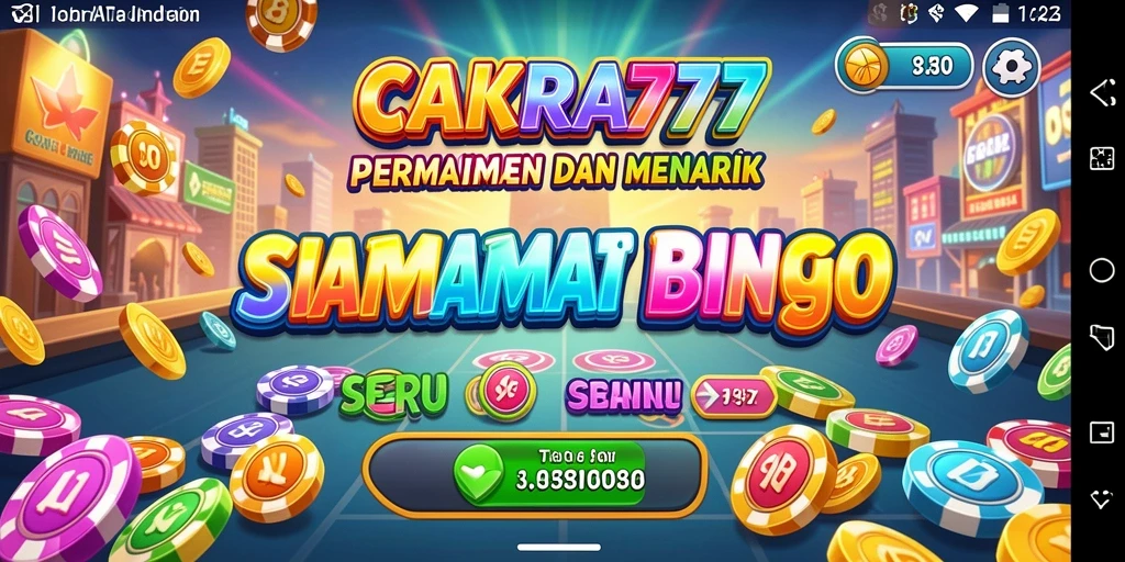 Screenshot utama CAKRA777 menampilkan gameplay Bingo yang menarik.