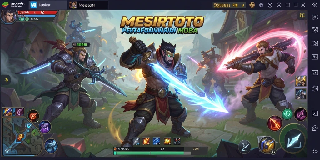Tampilan seru gameplay dalam <strong>MESIRTOTO</strong> MOBA.